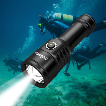 ORCATORCH D570-RL 2-in-1 Scuba Diving Light 1000-Lumen White Beam & Red Laser Light
